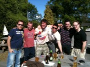 Beers in the Sun After Paintball