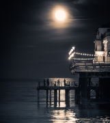 Eastbourne Full Moon Rising