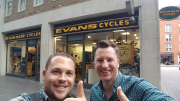 Evans Cycles Me and Noel June 2017