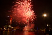 Fireworks by the Millbank Tower