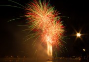 Fireworks by the Millbank Tower