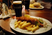 Fish and Chips with A Guinness