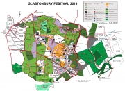 Glastonbury Festival 2014 Map