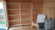 Log Cabin Shelves August 2017