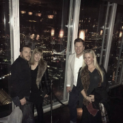 Me Una Noel and Megan at the Shard