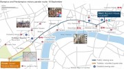 Olympics and Paralympics Victory Parade Map