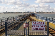 Southend on Sea Train on the Pier