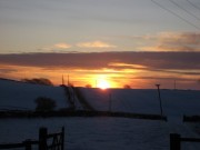 Sunset Over the Snow