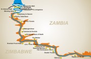 Zambezi River Rapids Map